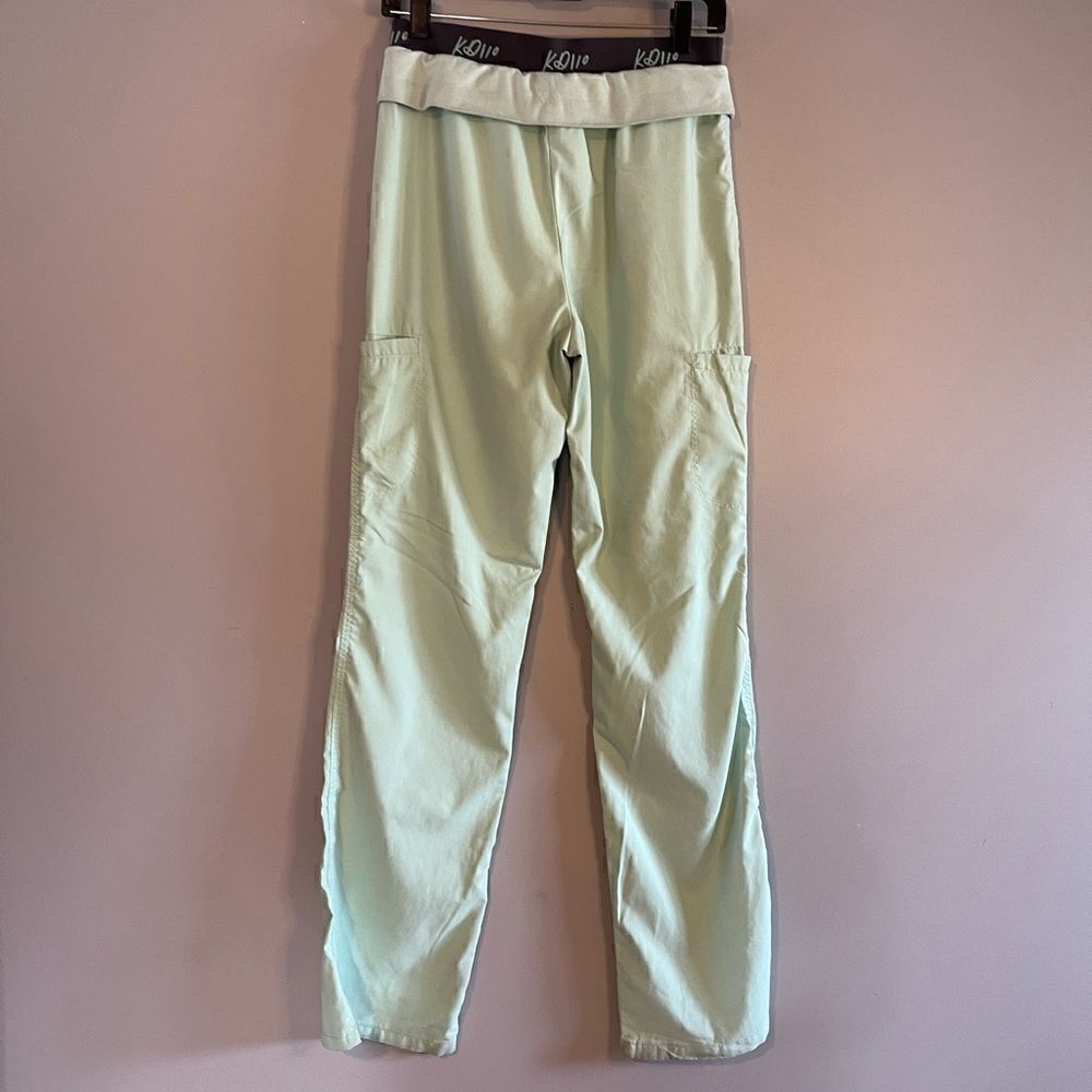 Koi Scrub Pants in Mint Green | SZ S Tall - Picture 3 of 11